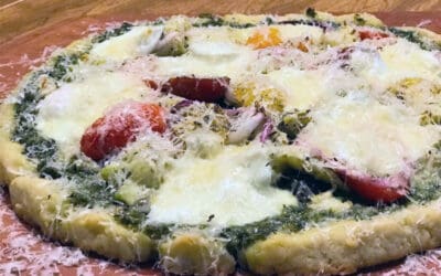 Gluten Free Vegetarian Focaccia Bread Pizza