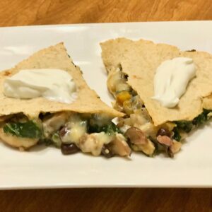 dinner party catering gluten free quesadillas