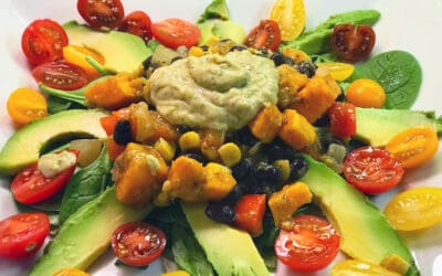 Mexican Sweet Potato Spinach Salad