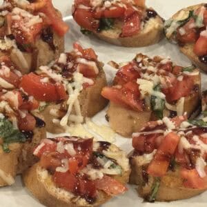 Cooking Class: Gluten-Free Bruschetta with Tomato and Basil with Balsamic Glaze