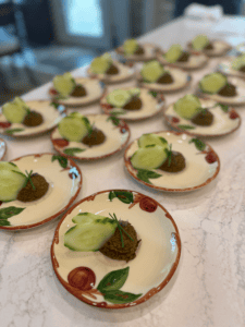 Amuse-Bouche (Surprise First Course):
Roasted Cremini Mushroom & Red Pepper Pâté