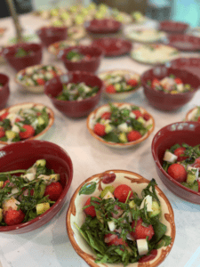 Watermelon, Vidalia, Cucumber, & Fresh Basil Salad