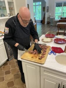 Chef Vedam back in the kitchen
